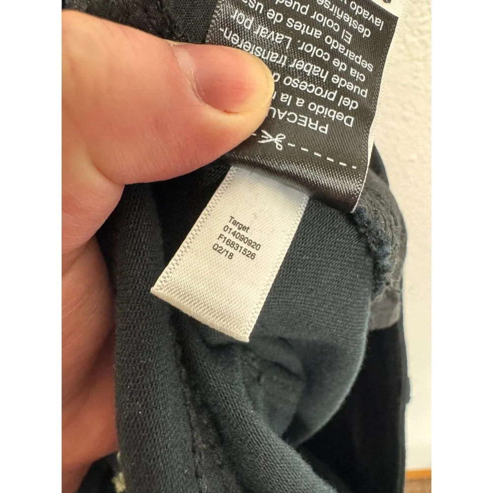 Universal Thread Size 10 Curvy Skinny Jeans Black Mid Rise Denim Cotton Stretch - Picture 9 of 10